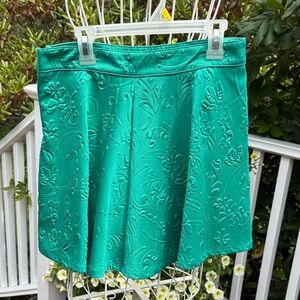DO+BE Embossed Teal Mini Skirt